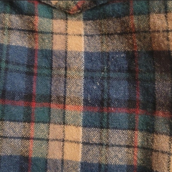 Ponderosa 85% Wool Men Button Up Shirt Size XL 23x29 - Picture 3 of 4